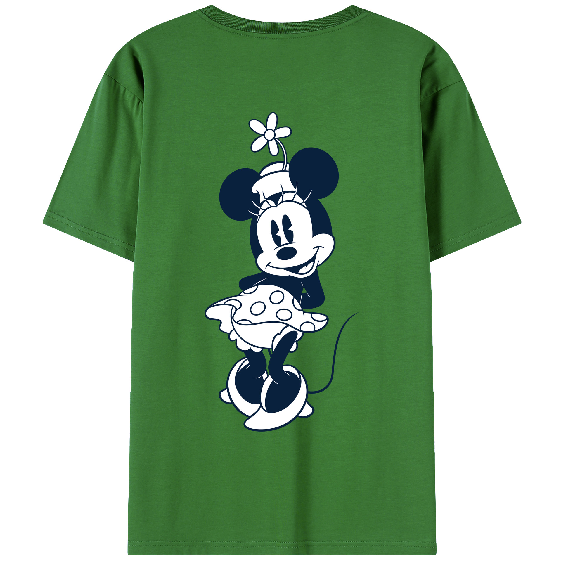 （画像用） ミッキーマウス Mickey Mouse レディース半袖Tシャツ(バックプリント)